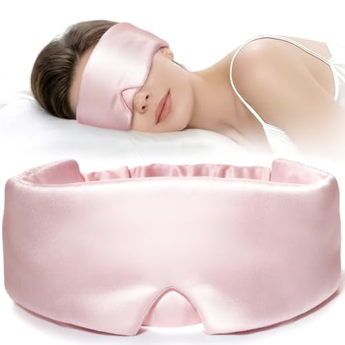 LitBear 22 Momme Mulberry Silk Sleep Mask (Pink)
