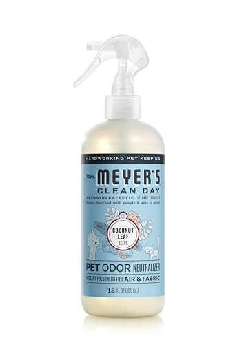 MRS. MEYER'S CLEAN DAY Pet Odor Neutralizer, Coconut Leaf Scent, 12oz