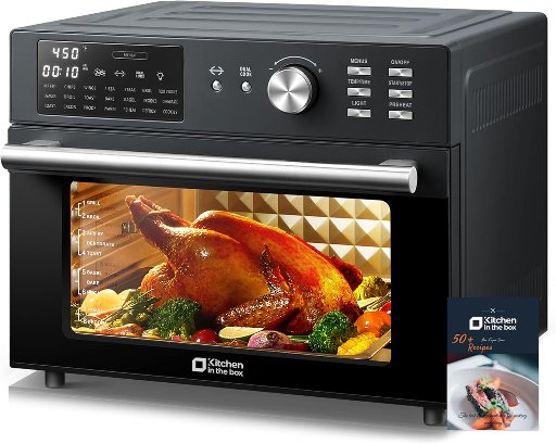 Kitchen in the Box Extra Large Air Fryer Toaster Oven 32Qt 1800W 21-Function