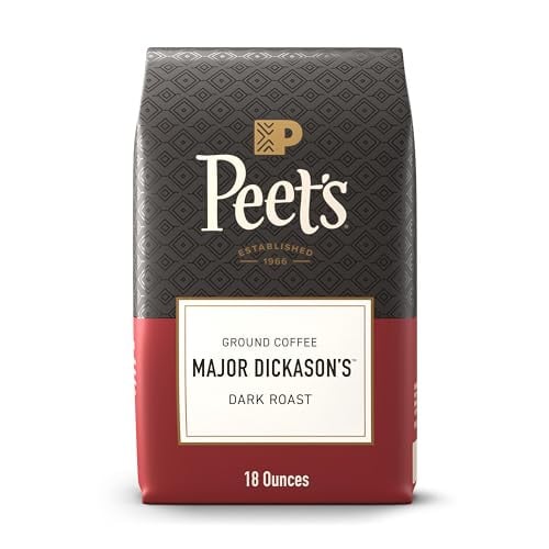 Peet's Coffee Major Dickason's Blend Dark Roast Ground Coffee 18 Ounce Bag Deal