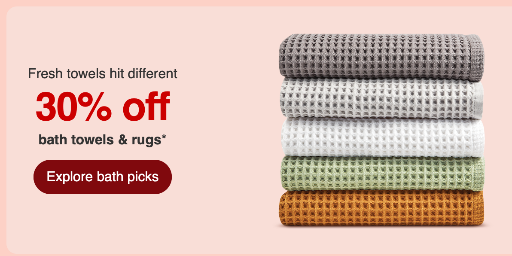 Target Bath Towels and Rugs SALE Deal