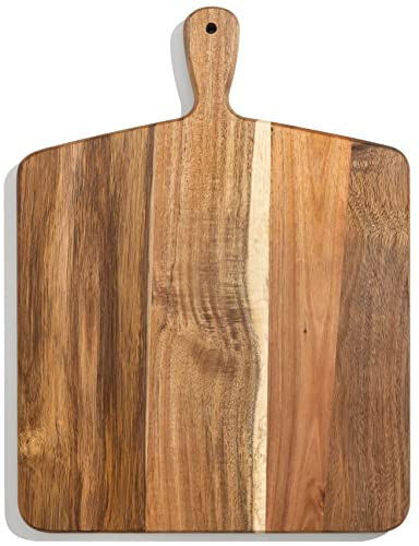 Home Beets 17" x 13" Acacia Wood Cutting & Serving Board w/ Handle Deal