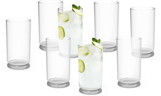 Better Homes & Gardens Emerson Clear Glass Tumbler 16oz 8-Pack