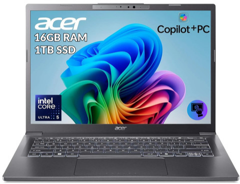 Acer Aspire 14 AI Touch Laptop Intel Ultra 5 226V 16GB LPDDR5 1TB SSD (1920x1200) Refurbished