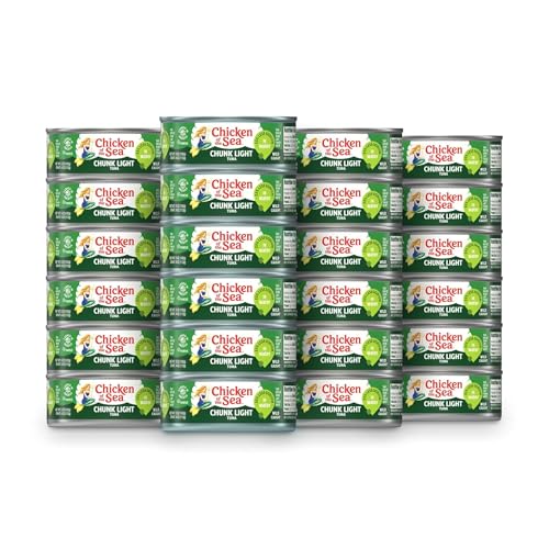 Chicken of the Sea Wild Caught Chunk Light Tuna 5 Ounce Cans 24-Count Deal