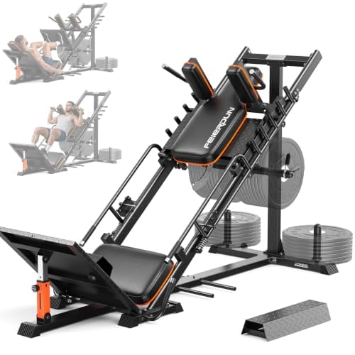 FEIERDUN 2-in-1 45 Degree Leg Press & Hack Squat Machine (Machine Only)