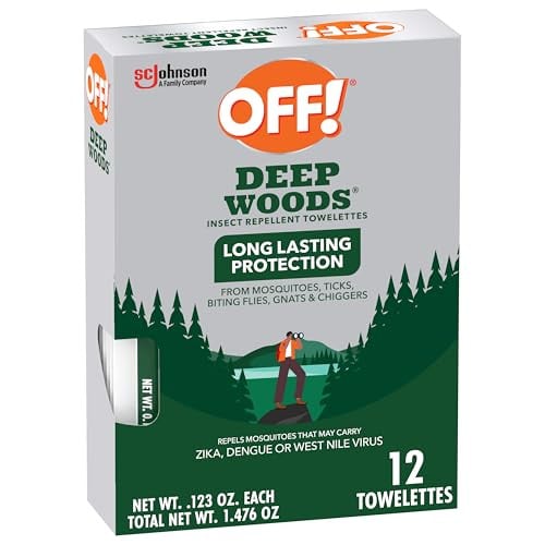 OFF! Deep Woods Mosquito & Insect Repellent Wipes 12-Count Deal
