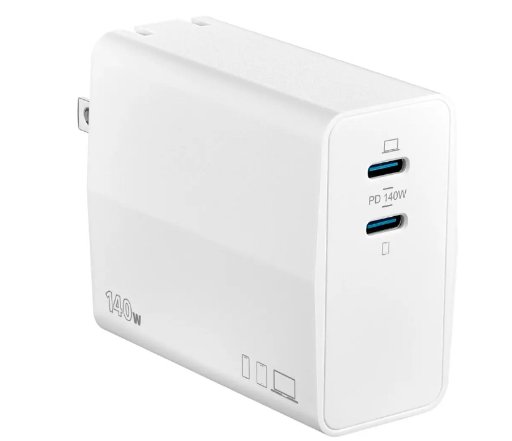 Insignia 140W 2-port USB-C GaN Wall Charger