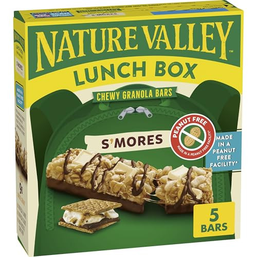 Nature Valley Peanut-Free Chewy Granola Bars, S’mores, 5 Bars