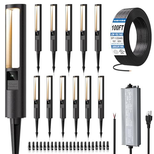 MEIKEE 5W Low Voltage Path Lights 12-Pack