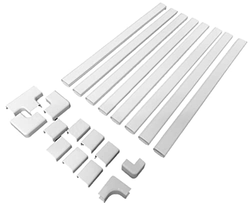Legrand Wiremold Cordmate II 128 Inch 20 Piece Cord Cover Kit White