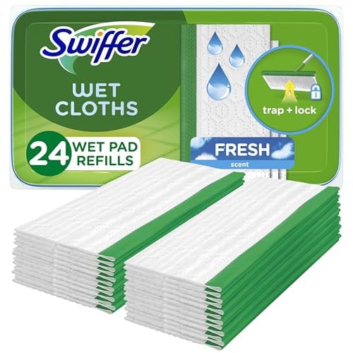 Swiffer Sweep + Mop Wet Pads Refill 24 Count 2-Pack Deal