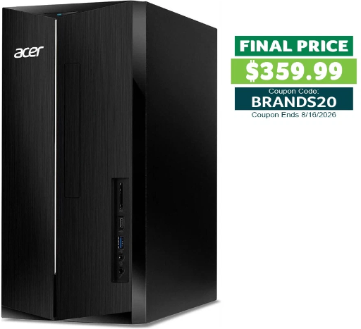 Acer Aspire Desktop i5-14400 16GB DDR5 1TB SSD (Cert. Refurb) Deal