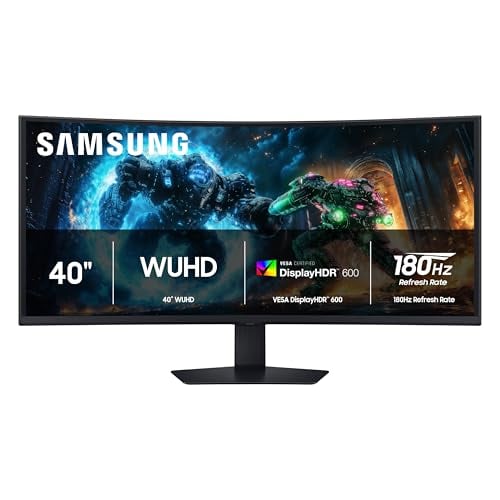 Samsung 40" Odyssey G7 G75F WUHD 180Hz Curved Gaming Monitor