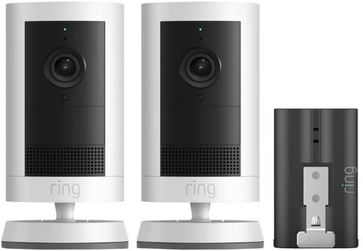 Ring Outdoor Cam Plus 2-pack with Quick Release Battery Bundle Deal