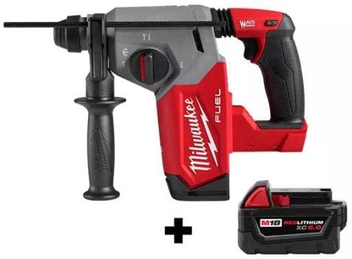 Milwaukee M18 FUEL 18V 1 in. SDS-Plus Rotary Hammer with 5.0 Ah Battery Deal