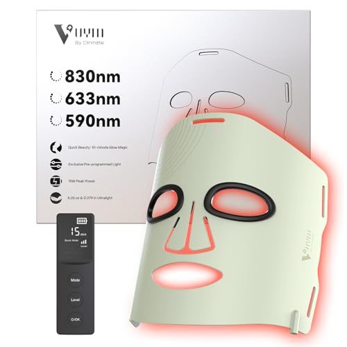 Infrared Red Light Therapy Mask Ultra-Thin Cordless