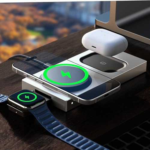 LISEN 3-in-1 15W Qi2 Charging Station
