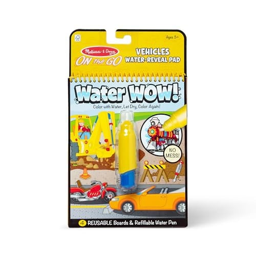 Melissa & Doug On the Go Water Wow! Reusable Water-Reveal Activity Pad (Vehicles)