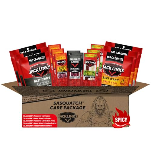 Jack Link's Spicy Beef Jerky Gift Basket Variety Pack 15-Piece