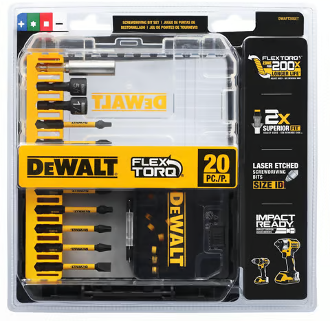 DeWalt FlexTorq Assorted Screwdriving Bit Set 20pc Deal
