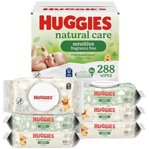 Huggies Natural Care Sensitive Baby Wipes, 288 Wipes Total Deal