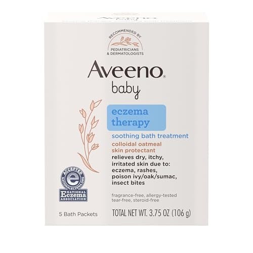 Aveeno Baby Eczema Therapy Soothing Bath Treatment 5-Count Deal