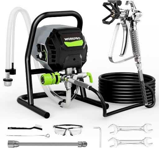 WORKPRO 700W 2900PSI Airless Paint Sprayer with Extension Rod