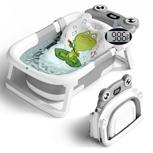 Collapsible Newborn Bathtub with Thermometer