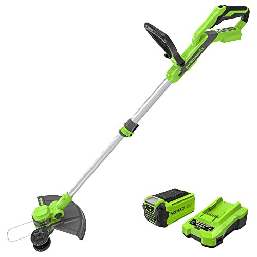 Greenworks 40V Cordless 2-in-1 Trimmer Edger (Gen 2) with 2.0Ah Battery & Charger