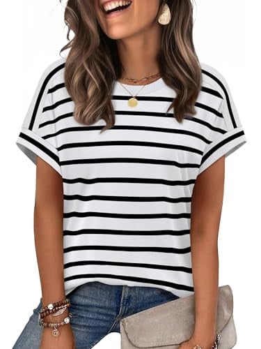 WIHOLL Womens Short Sleeve Tshirts Deal