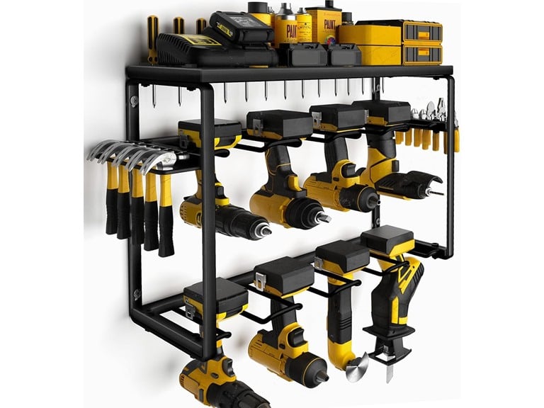 Power Tool Organizer, 8 Drill Holders