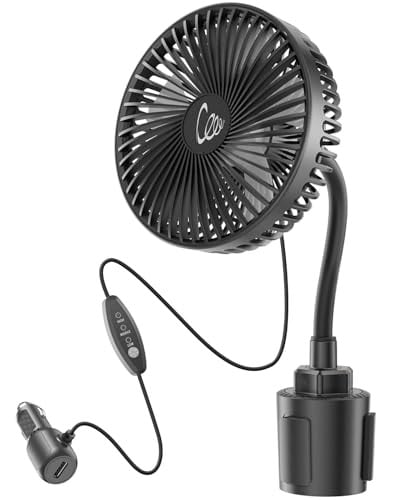 12V Car Fan with USB Port (output 5V/2A) Deal