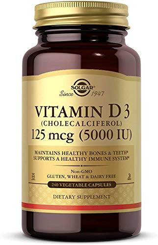 Solgar Vitamin D3 (125 mcg, 5000 IU) 240-Count