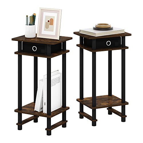 2-Pack 3-Tier Furinno Turn-N-Tube Toolless Side Table Deal
