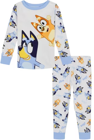 Bluey Toddler Long Sleeve Shirt and Pants Pajama Set 2-Piece Deal