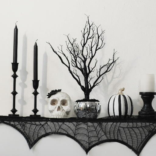 18" Way to Celebrate Ghostly Disco Tree Tabletop Decor