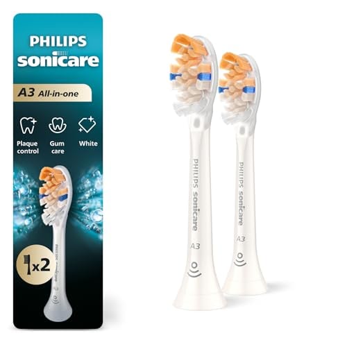 2-Pack Philips Sonicare A3 All-in-One Toothbrush Heads (White)