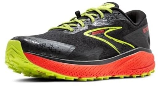 Brooks Divide 5 Men's Shoes (Black/Cherry/Lime, Size 8-10.5)