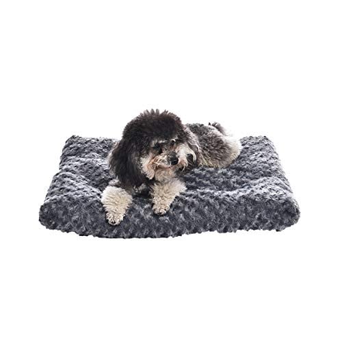 Amazon Basics Washable Cat and Dog Bed and Crate Pad, 23" x 18" x 2.5", Gray Deal