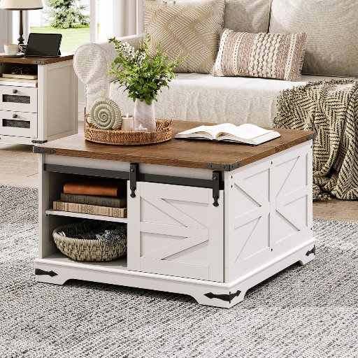 Alsacia 31.5" Lift Top Farmhouse Coffee Table