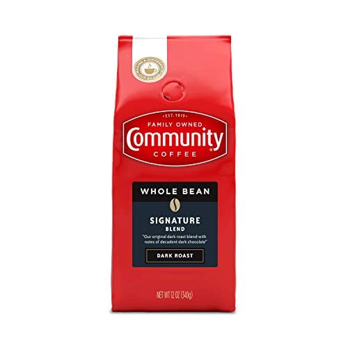 Community Coffee Signature Blend Whole Bean Coffee, Dark Roast, 12 oz Bag Deal