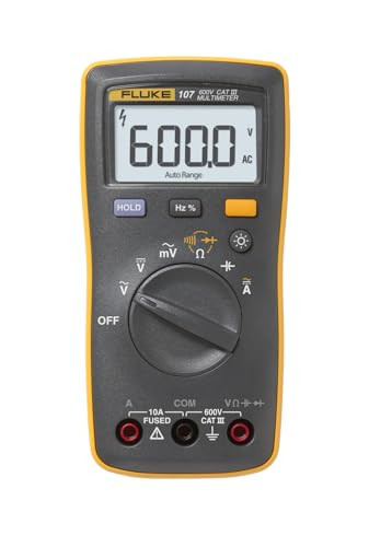 Fluke 107 AC/DC CAT III 600 V Pocket Digital Multimeter