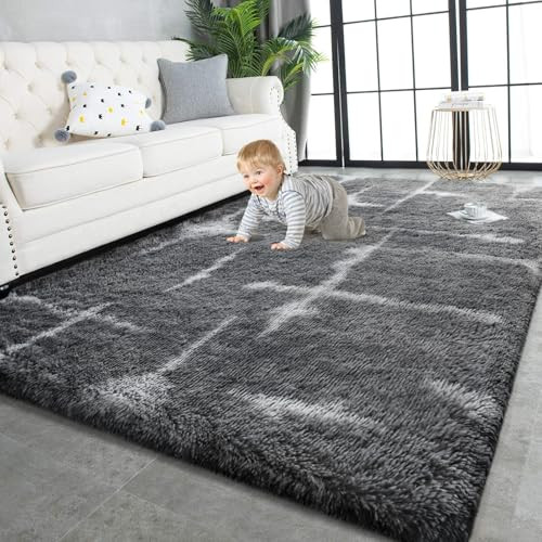 TWINNIS Super Soft Shaggy Rugs Fluffy Carpets 4x6 Foot