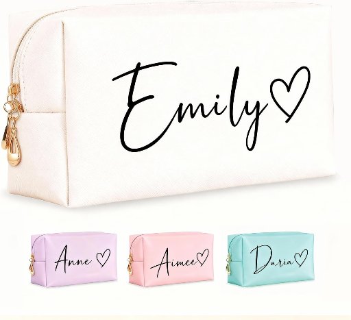Personalized Makeup Bag with Name