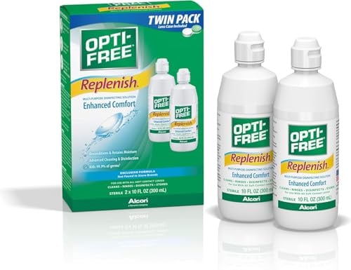 Opti-Free Replenish Contact Lens Cleaning Solution 2-Pack 10-Oz Deal