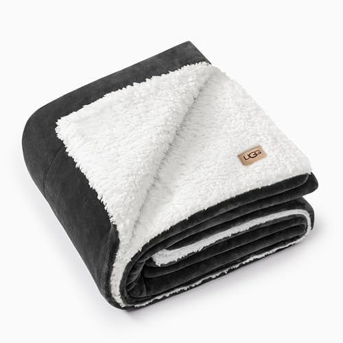 UGG Nita Reversible Plush Throw Blanket 50-inch x 70-inch Deal