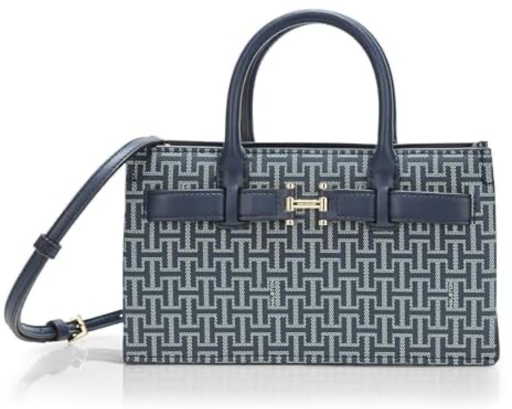 H Halston Women's Jerry Embossed Pebble Top Zip Crossbody Deal
