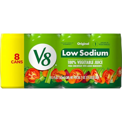 8-Count 5.5-Oz V8 Low Sodium Original 100% Vegetable Juice