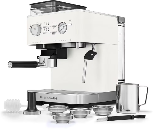 KitchenAid Semi-Automatic Espresso Machine with Burr Grinder Deal